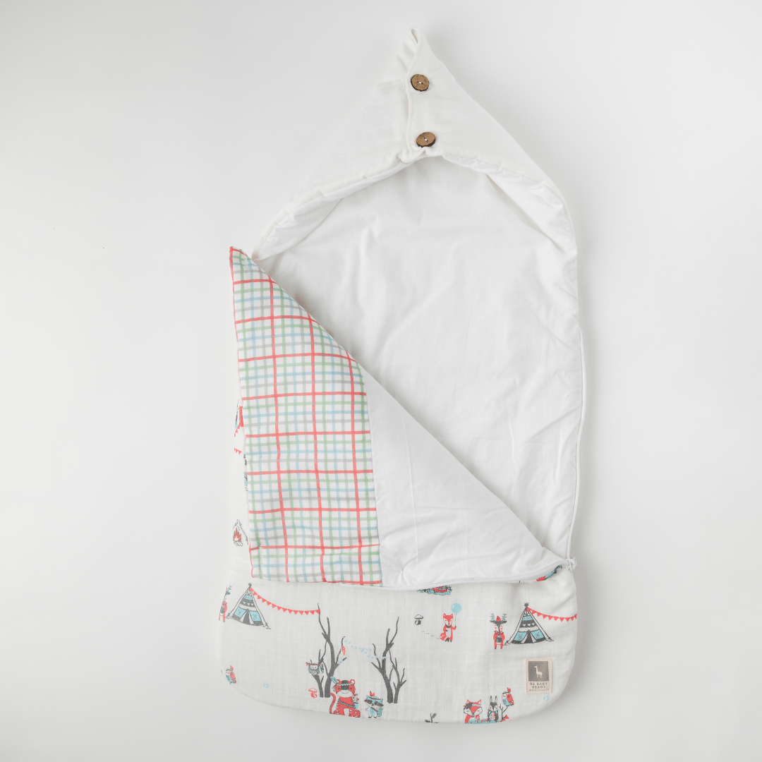Bohemian Animal Baby Carrier Nest (Muslin),Carrying Nest Bag Portable