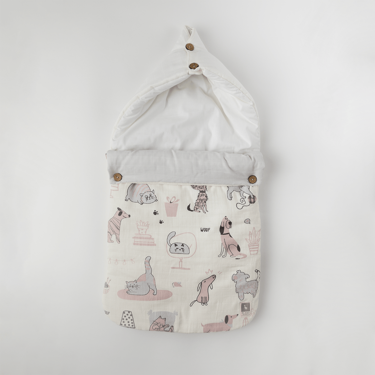 Woofles & Purrito Muslin Baby Carrier Nest,Carrying Nest Bag Portable