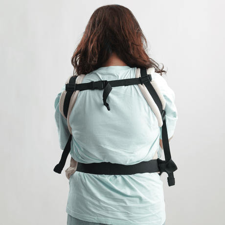 Zoey Baby Carriers Fully Adjustable Zoey’s Baby Carrier, Made Of Linen Cotton, Safe & Ergonomic, 3 Carry Positions, for 4 Months to 3 Year Old Baby (Beige Color)