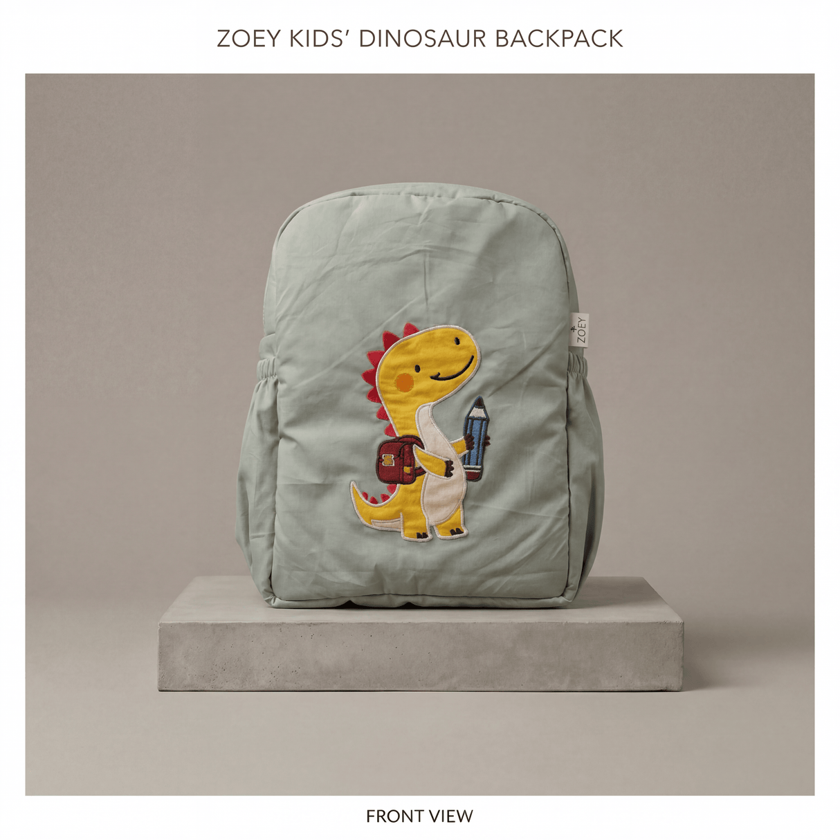 Zoey bonsai backpack Handcrafted Study Buddy Dino School Bag (Personalise)