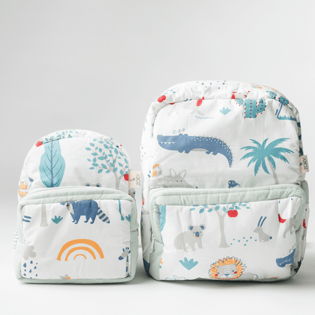 Zoey bonsai backpack Happy Animal Tribe School Bag (Personalise)