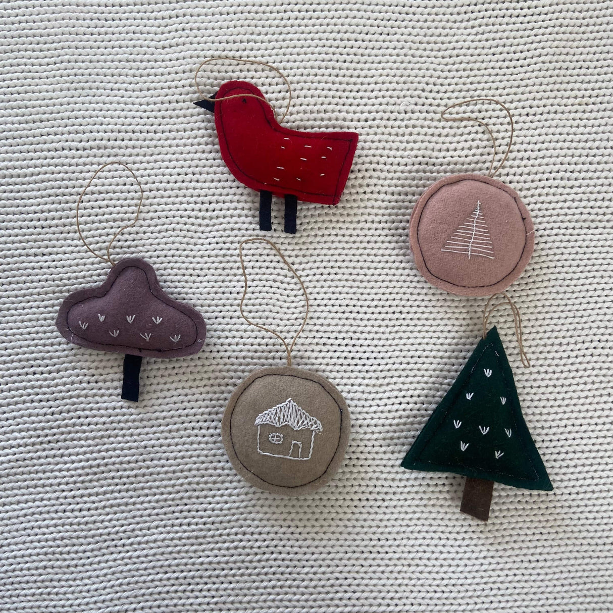Zoey Carol - Christmas Tree Ornaments (Set of 5)