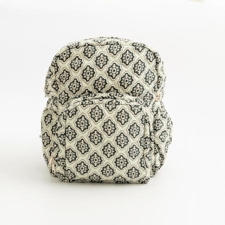 Zoey diaper bag Cotton Mosaic Backpack (Laptop + Diaper Bag)