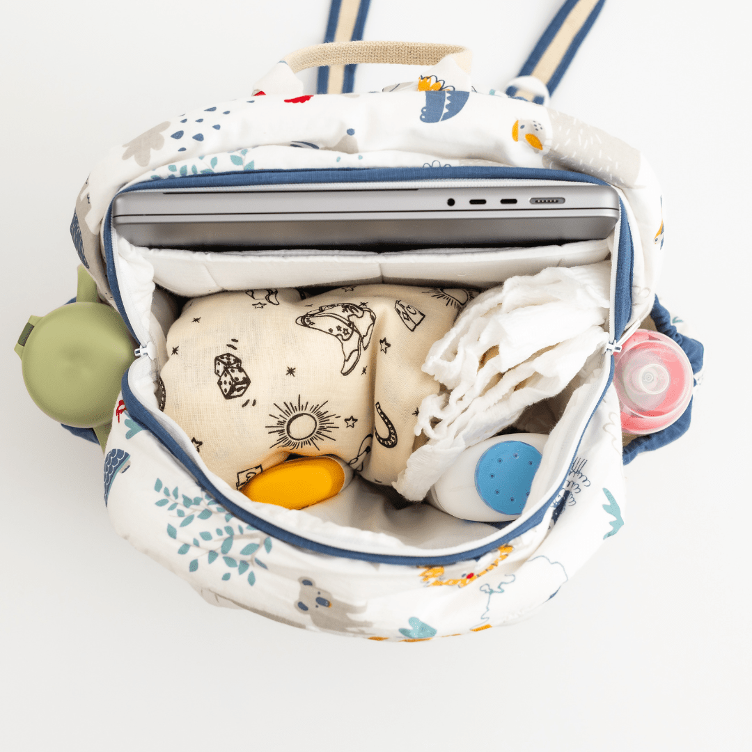 Zoey diaper bag Happy Animal Backpack (Laptop + Diaper Bag)