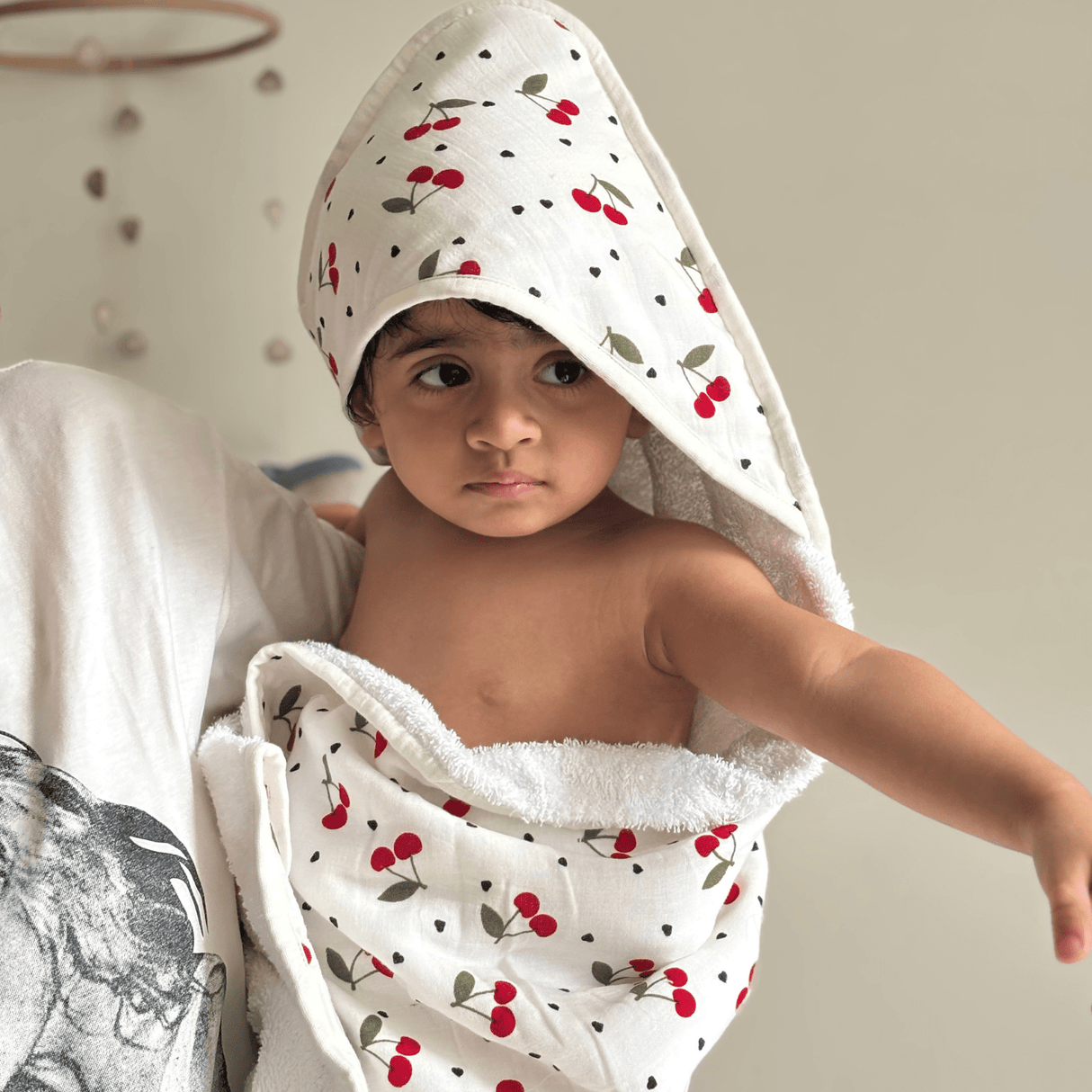 Zoey Hooded towel Blushberry Muslin Hooded Towel (Can be Personalised)