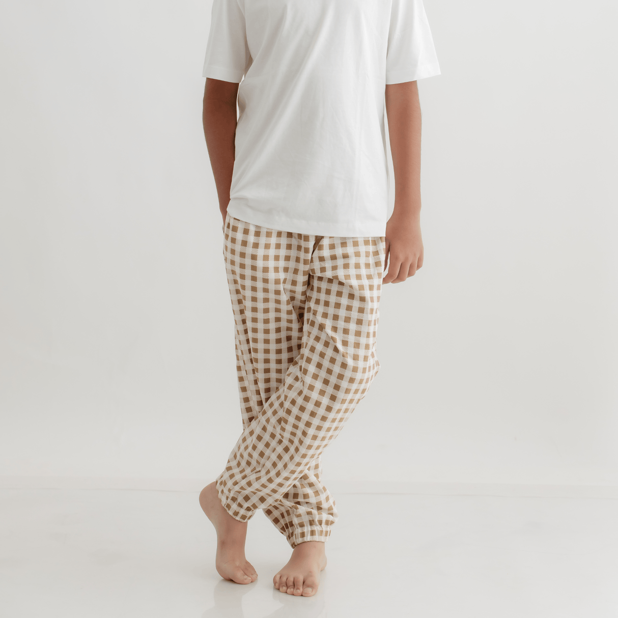 Zoey Jacket Choco Checks Winter Set (Jacket + Lower)