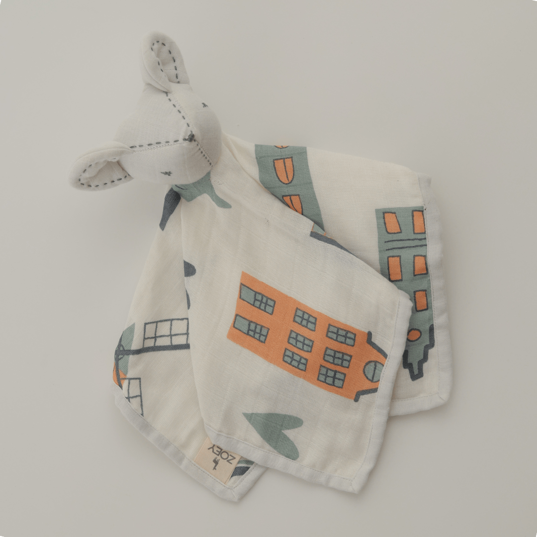 Zoey muslin napkins Mini Amsterdam Muslin Comforter for Baby
