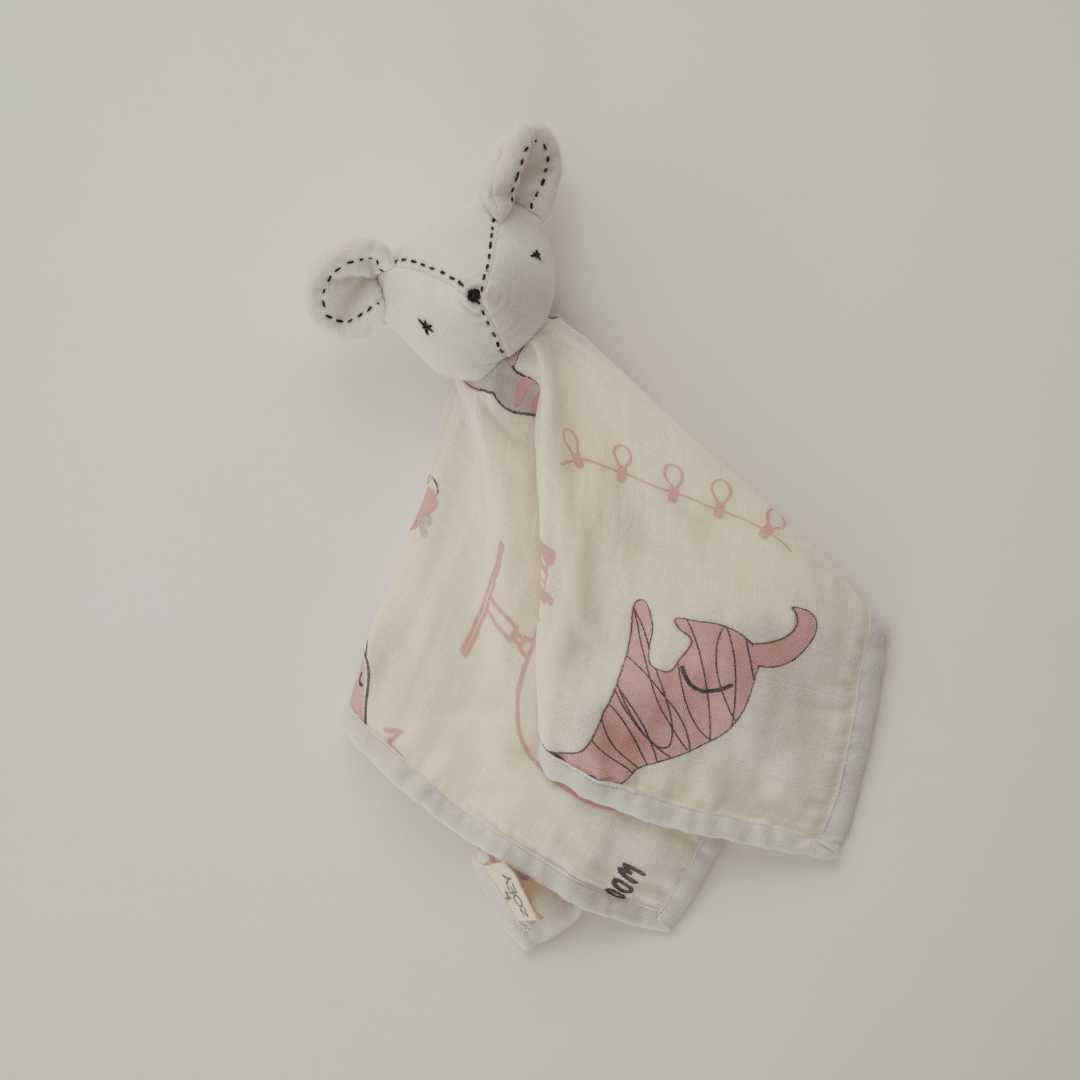 Zoey muslin napkins Woofles & Purrito Muslin Comforter for Baby