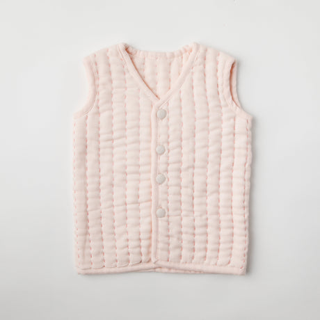 Zoey newborn wearables Rosette Muslin Quilted jacket (0-6 months)