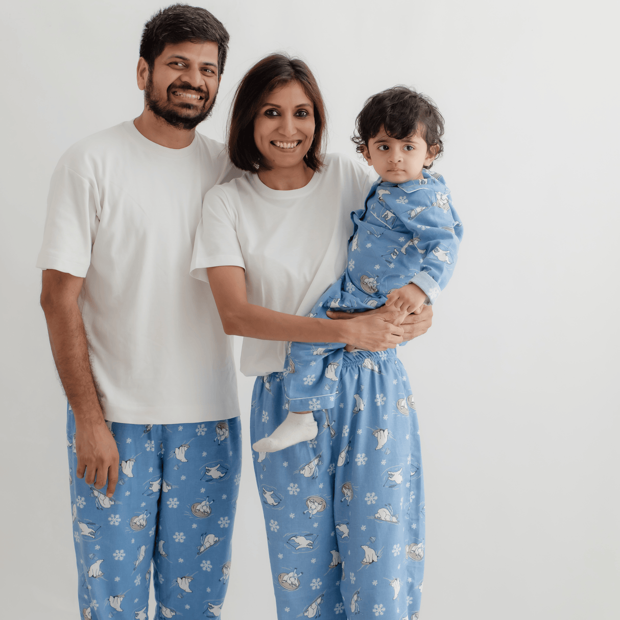 Zoey night suit Arctic Hugs Flannel Cotton Pajamas