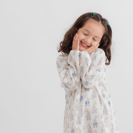 Zoey night suit Hop Into Bed Kurta Style Night Suit (Pure Voile Cotton)