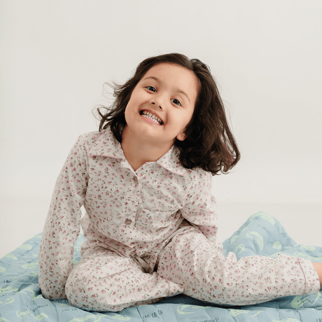 Zoey night suit Petal Kiss PJs Kids Night Suit (Pure Cotton)