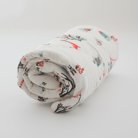 Zoey Quilt Bohemian Cuddle Handcrafted Muslin Baby Quilt