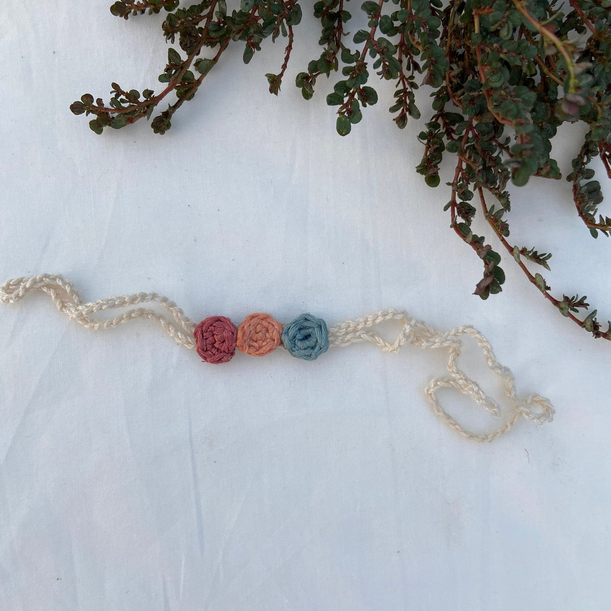 Zoey Rakhi The Sacred Knot Crochet Rakhi (First Rakshabandhan)