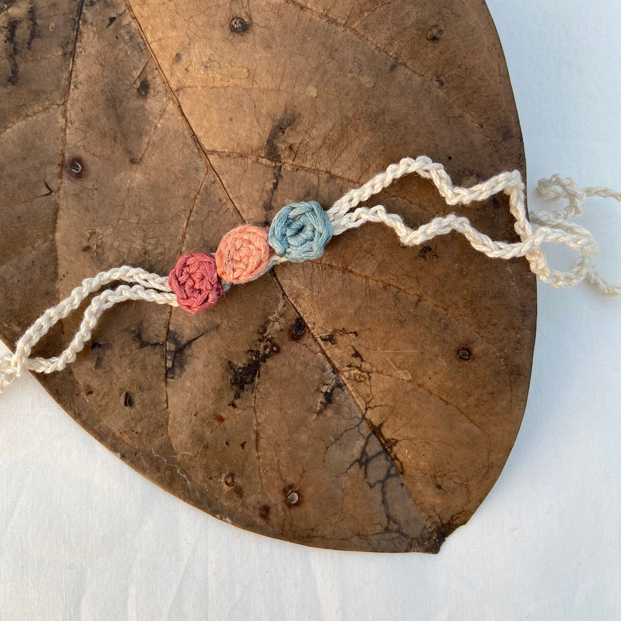 Zoey Rakhi The Sacred Knot Crochet Rakhi (First Rakshabandhan)