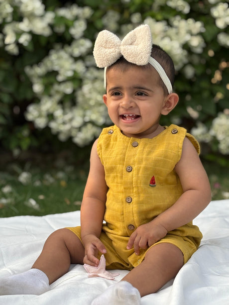 Zoey romper Mama Melon Double Layer Muslin Romper/Jumpsuit/Playsuit/Onesie