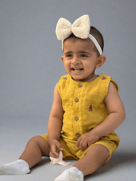 Zoey romper Mama Melon Double Layer Muslin Romper/Jumpsuit/Playsuit/Onesie