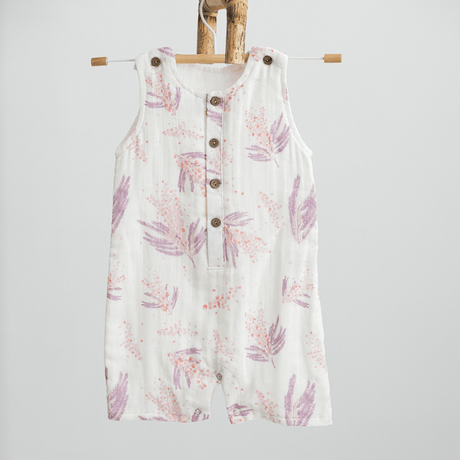 Zoey romper Muhly Grass Double Layer Muslin Romper/Jumpsuit/Onesie