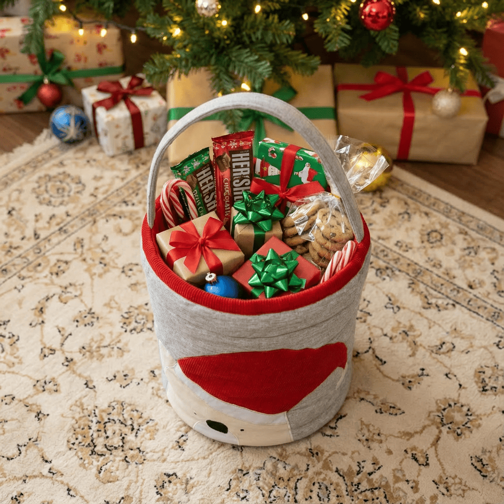 Zoey storage bin Christmas Cozy Bear Basket