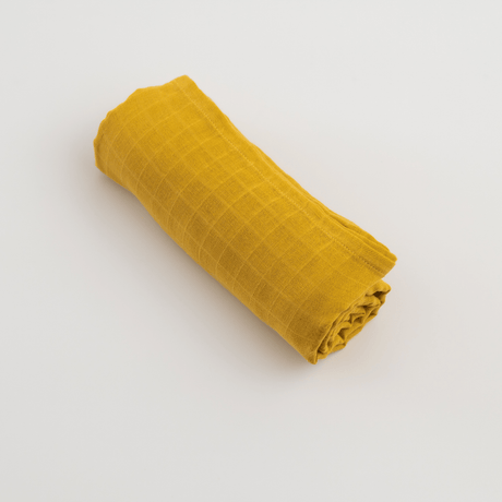 Zoey Swaddle Spicy Mustard Organic Muslin Swaddle