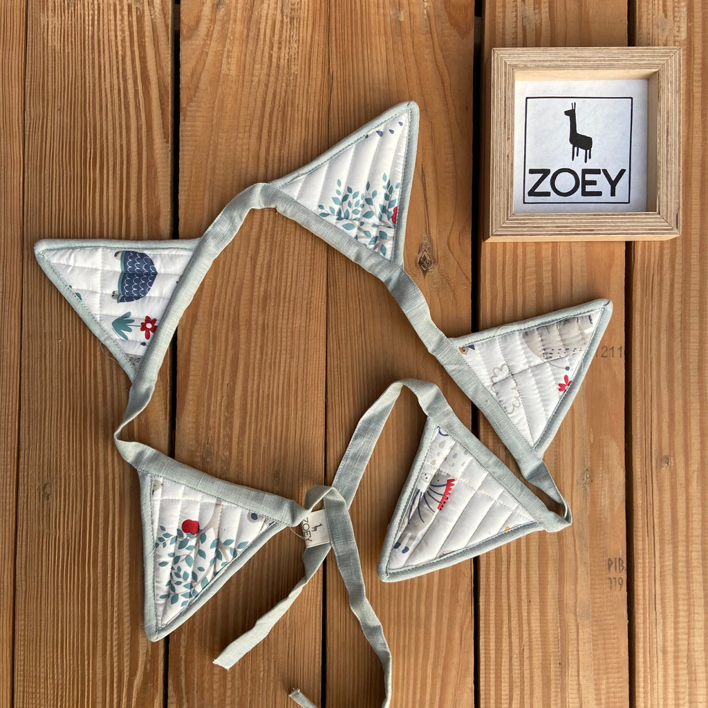 Zoey bunting Happy Animal Tribe Cotton Bunting