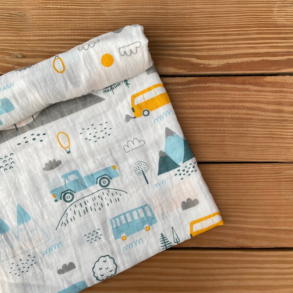 Zoey Swaddle Little Camper Swaddle
