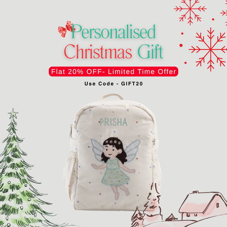 Bonsai Backpack: Pure cotton mini for preschoolers' first outings. Cute, practical design with main, front, and side pockets. Ideal for baby showers or birthdays. Fosters independence, creates lasting memories. Shop now for adorable journeys! 🎒✨