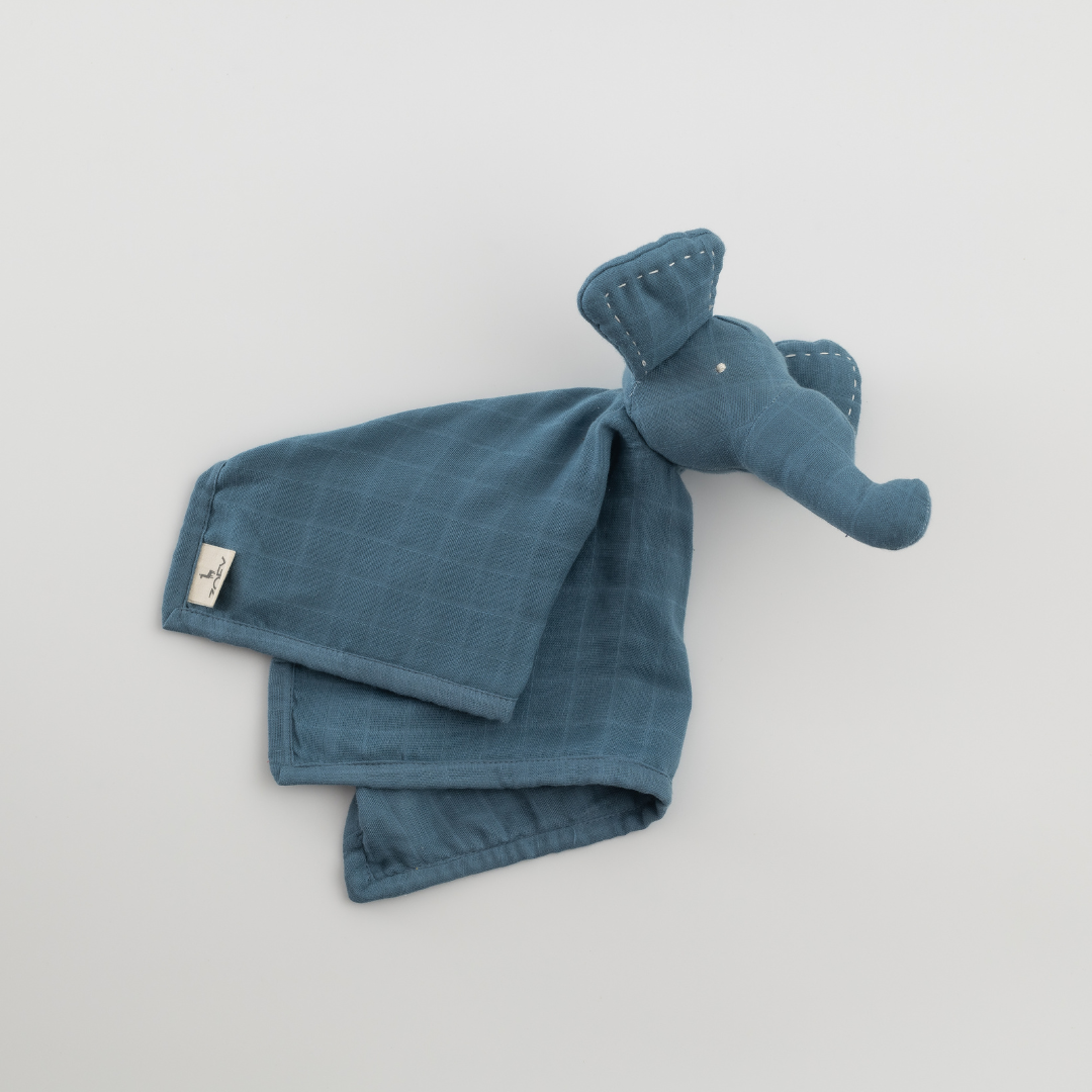 Zoey Organic Muslin Swaddle + Comforter Combo (Blue Jay Colour)