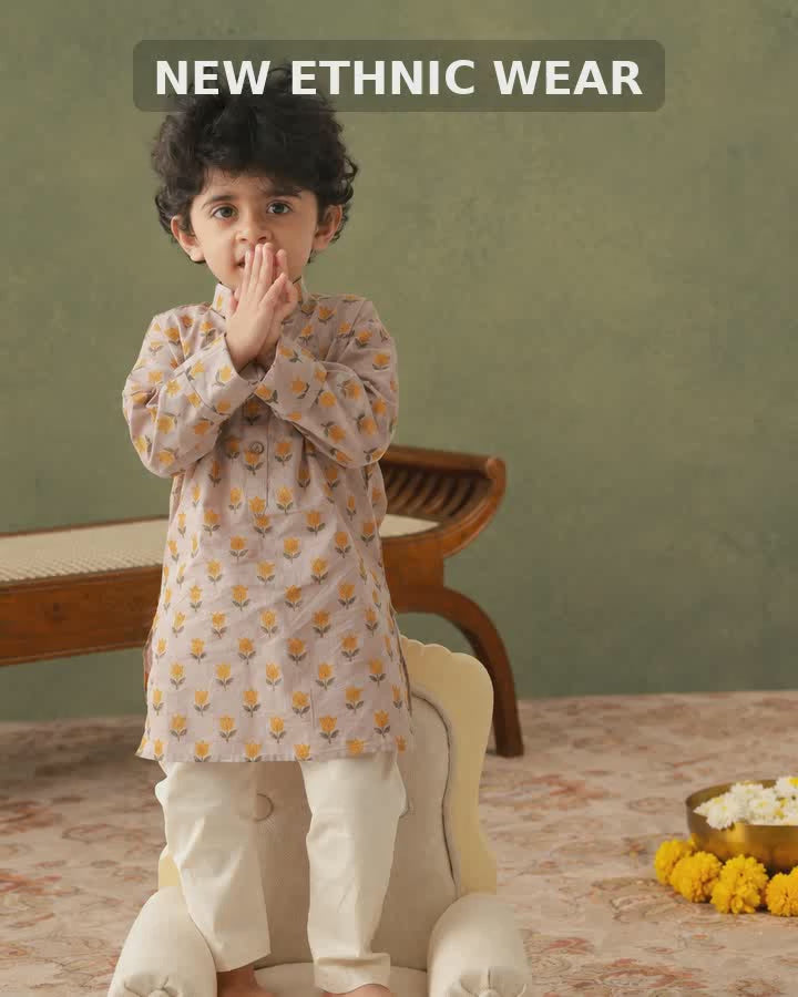 Chulbula Gul Kurta Pajama Set for Kids- Limited Festive Edition