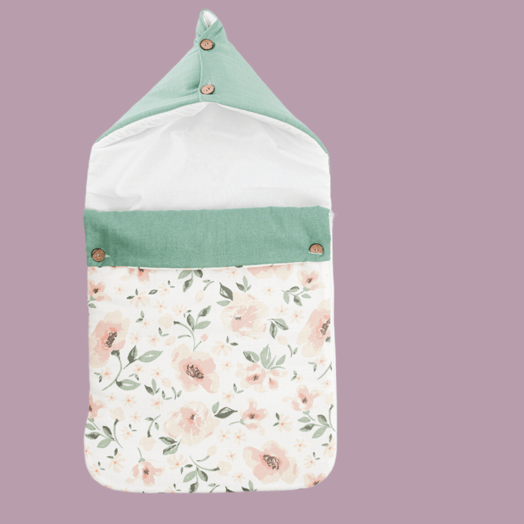 Zoey Baby Carrier Nest Becky Floral Baby Carrier Nest,Carrying Nest Bag Portable Travelling Bed for Infants for 0-4 Months,New Born Baby