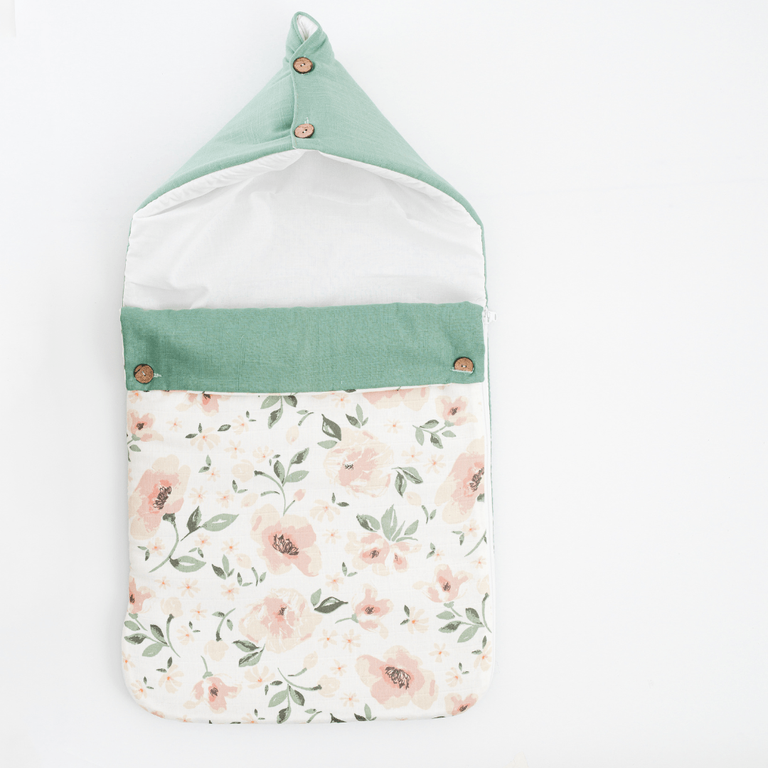 Zoey Baby Carrier Nest Becky Floral Baby Carrier Nest,Carrying Nest Bag Portable Travelling Bed for Infants for 0-4 Months,New Born Baby