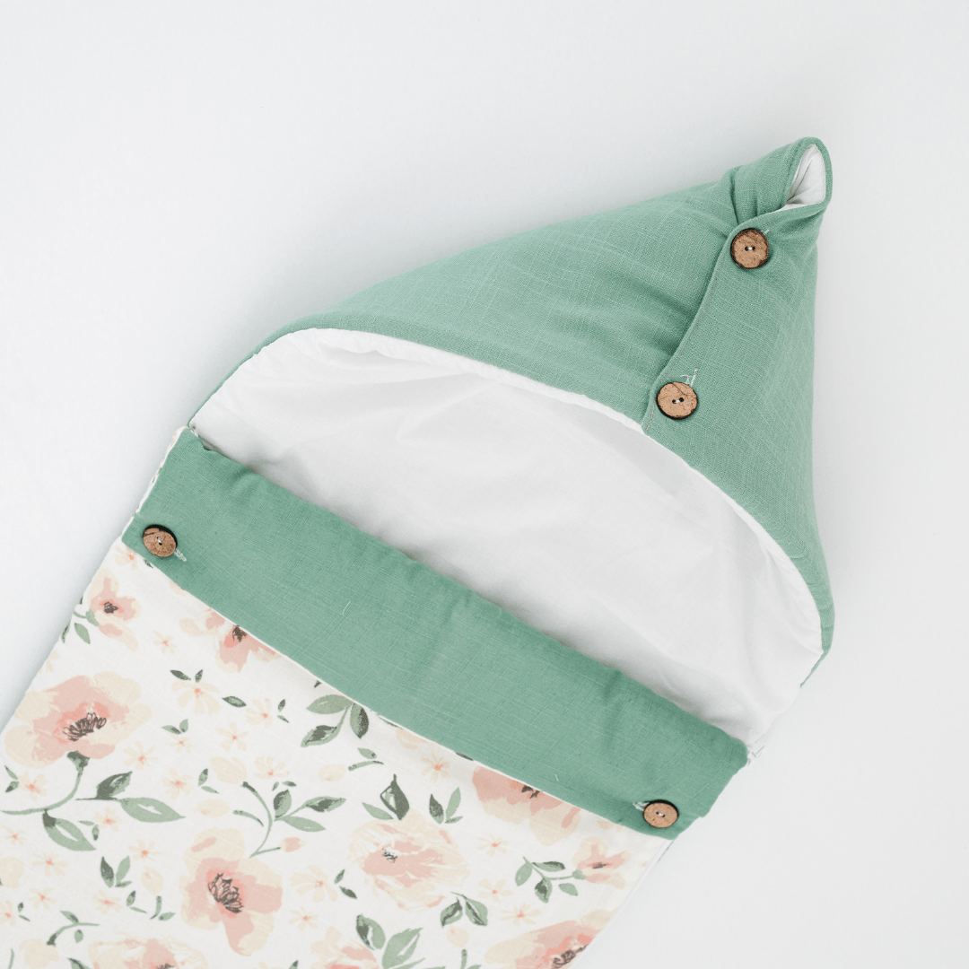 Zoey Baby Carrier Nest Becky Floral Baby Carrier Nest,Carrying Nest Bag Portable Travelling Bed for Infants for 0-4 Months,New Born Baby