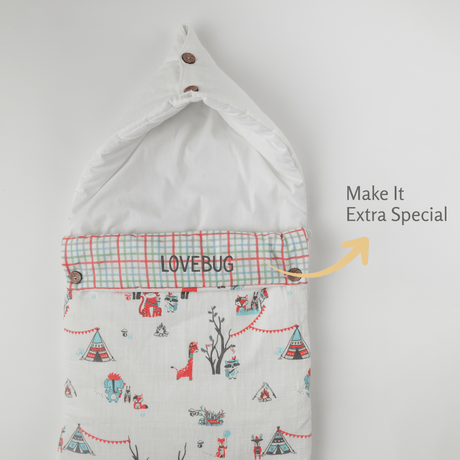 Zoey Baby Carrier Nest Bohemian Animal Baby Carrier Nest (Muslin),Carrying Nest Bag Portable Travelling Bed for Infants for 0-4 Months