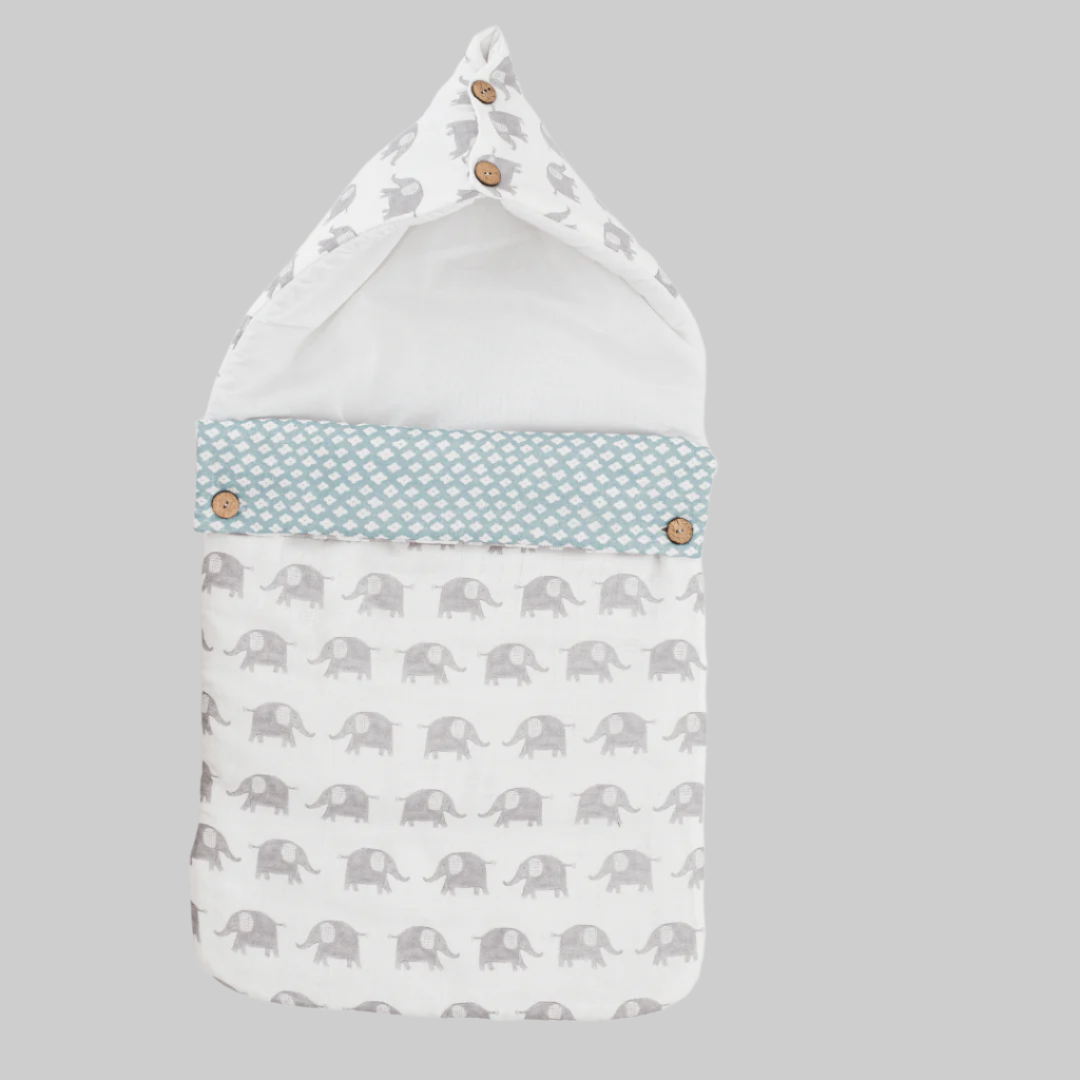 Zoey Baby Carrier Nest Haathi Paalki Baby Carrier Nest (Muslin),Carrying Nest Bag Portable Travelling Bed for 0-4 Months