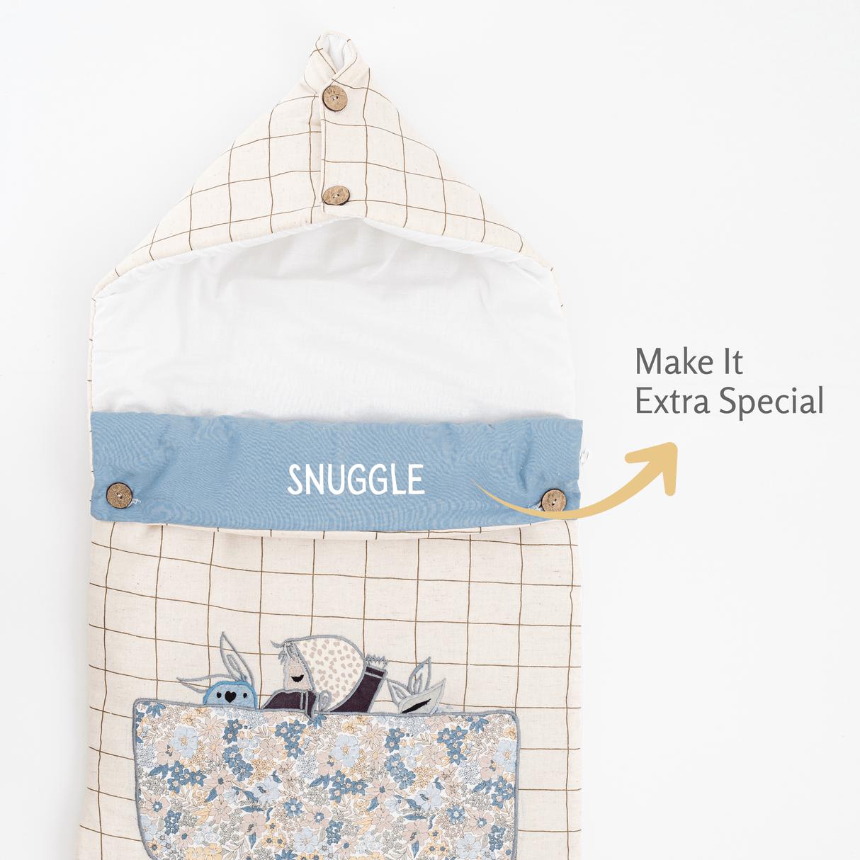 Zoey Baby Carrier Nest Kiss Me Goodnight Baby Carrier Nest + Custom Gift Bag (Handcrafted Patchwork)