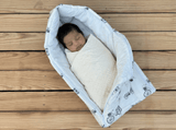 Zoey Baby Carrier Nest Newborn Bohemian Animal Baby Carrier Nest (Muslin)