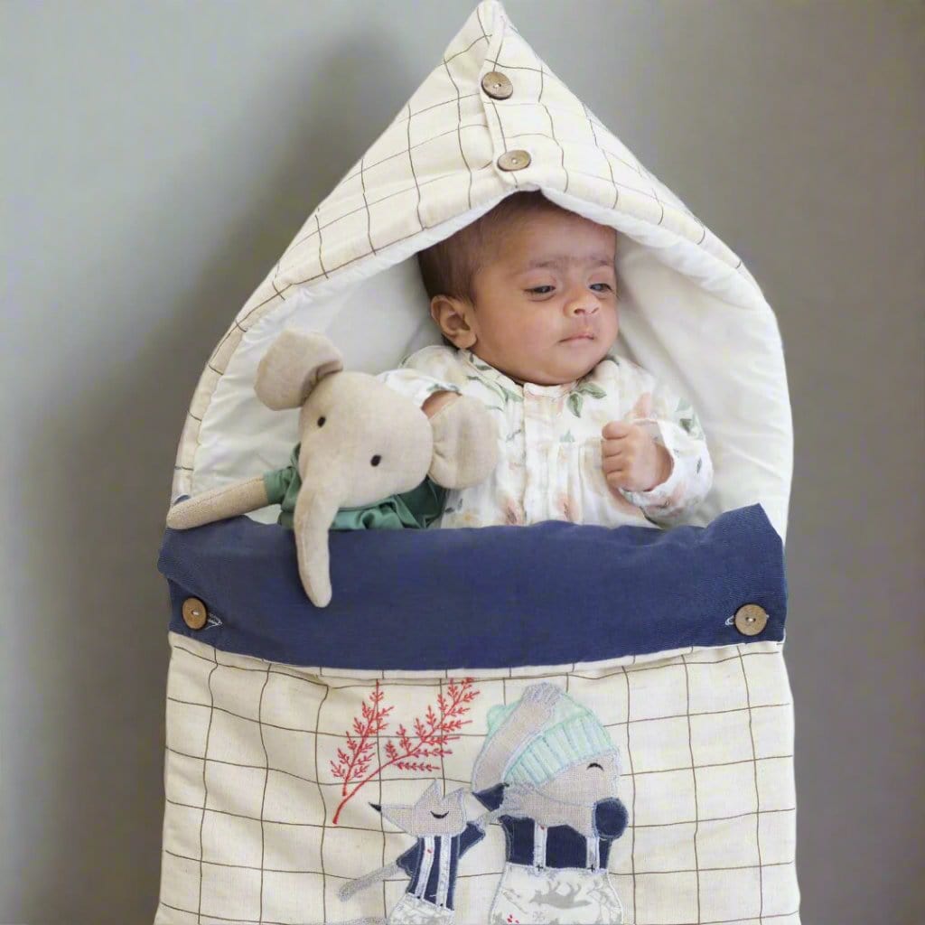 Sweet Dreams Baby Carrier Nest Custom Gift Bag (Handcrafted Patchwork) - Main Image