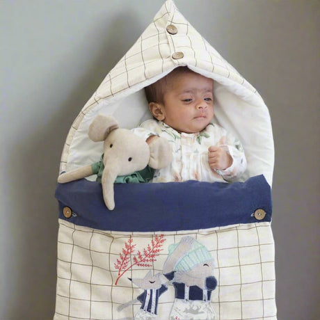 Zoey Baby Carrier Nest Sweet Dreams Baby Carrier Nest + Custom Gift Bag (Handcrafted Patchwork)