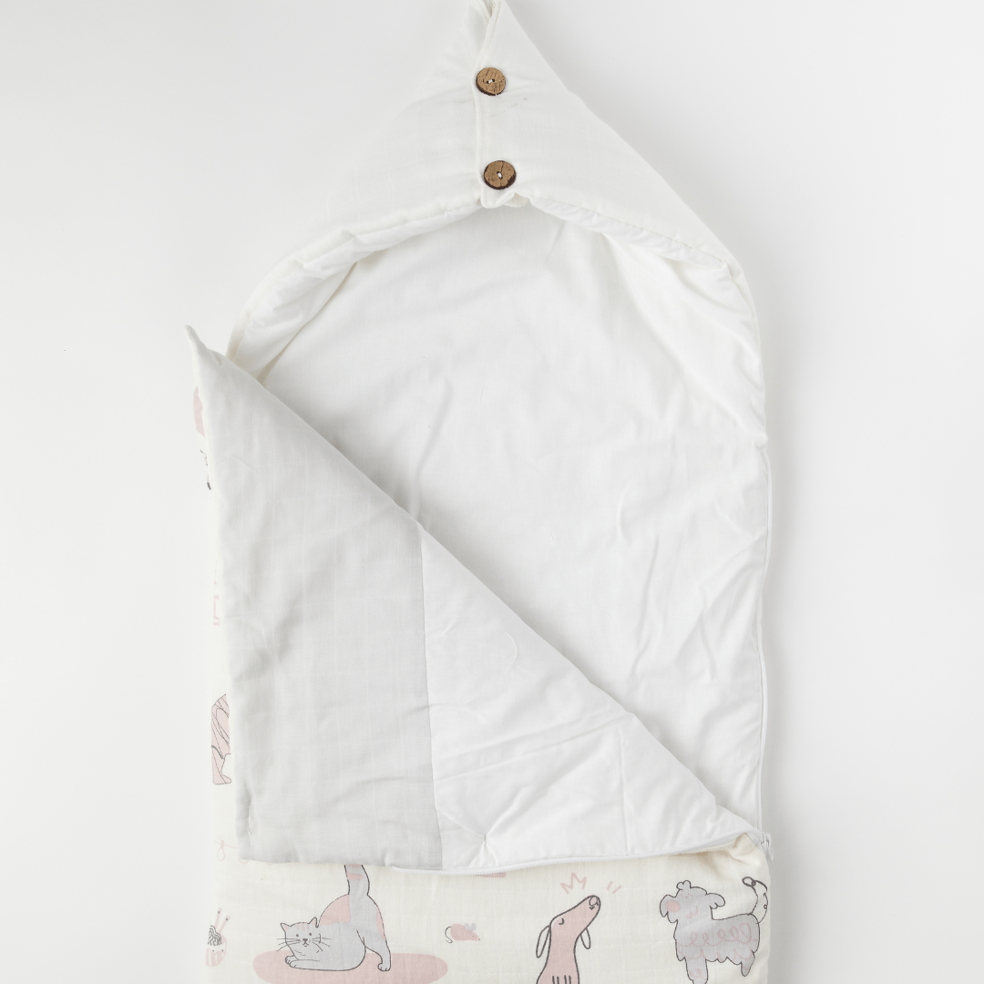 Woofles Purrito Muslin Baby Carrier Nest,Carrying Nest Bag