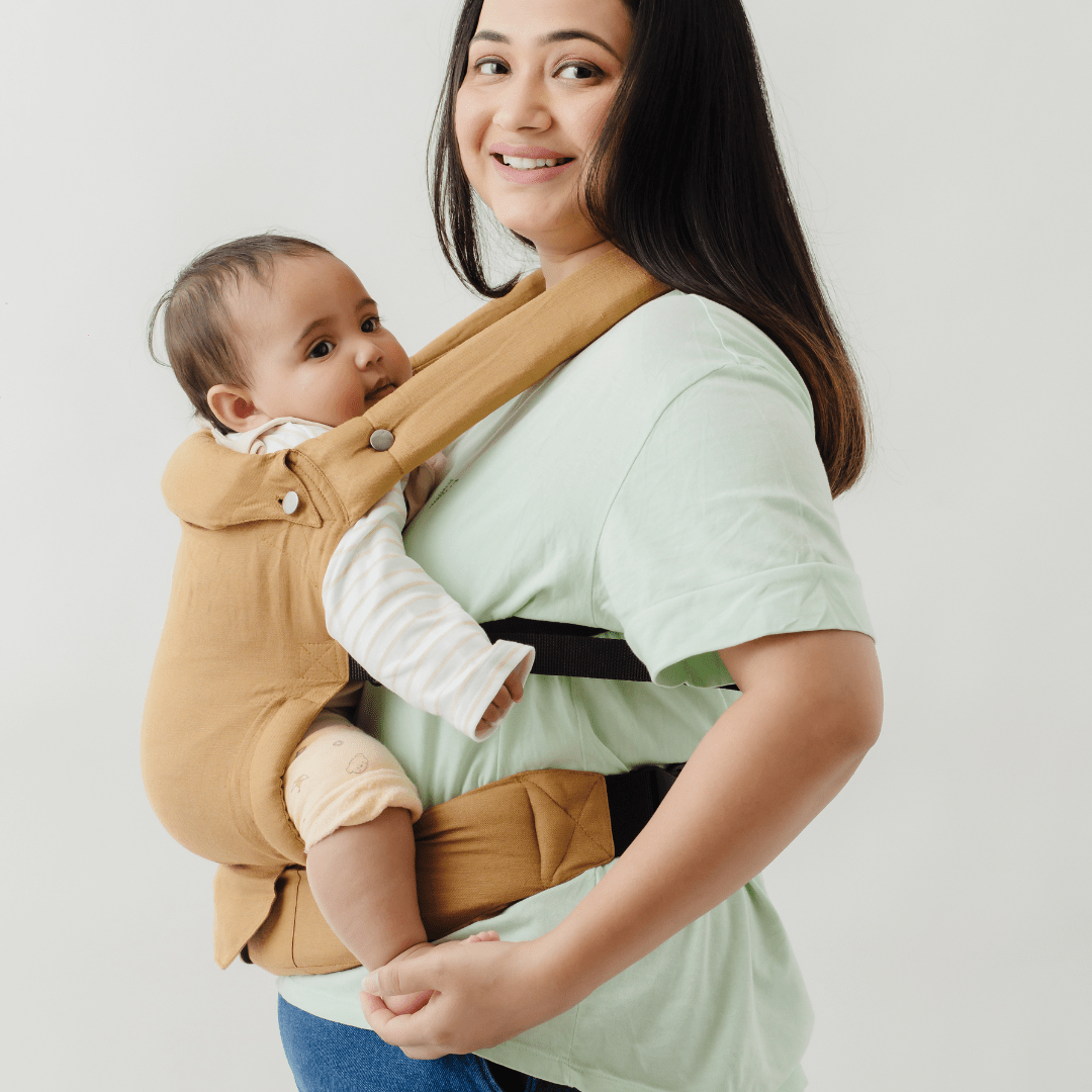 Zoey s Baby Carrier Made Of Bamboo Linen Safe Ergonomic 2 Carry P