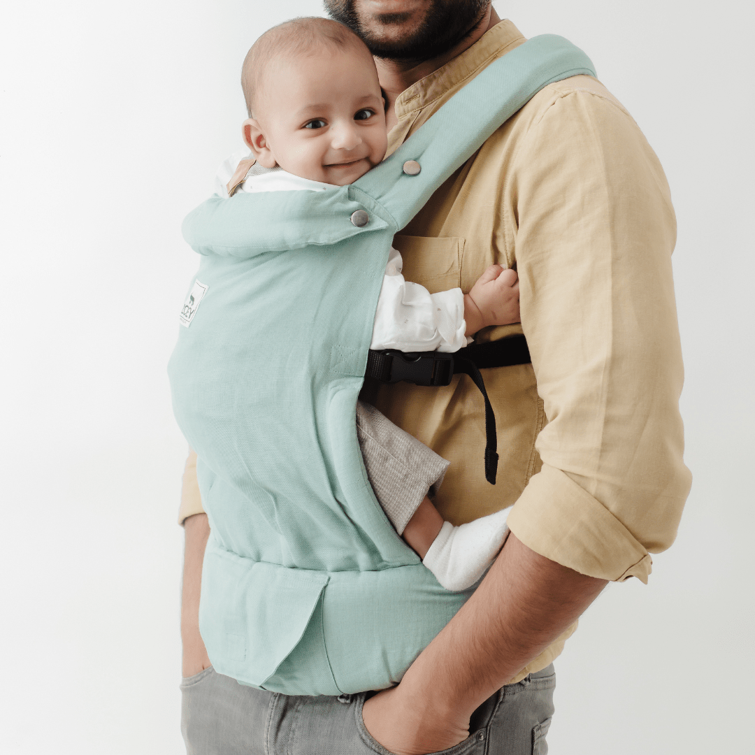 Zoey Baby Carriers Free-To-Grow Baby Carrier (Sage Green Color)