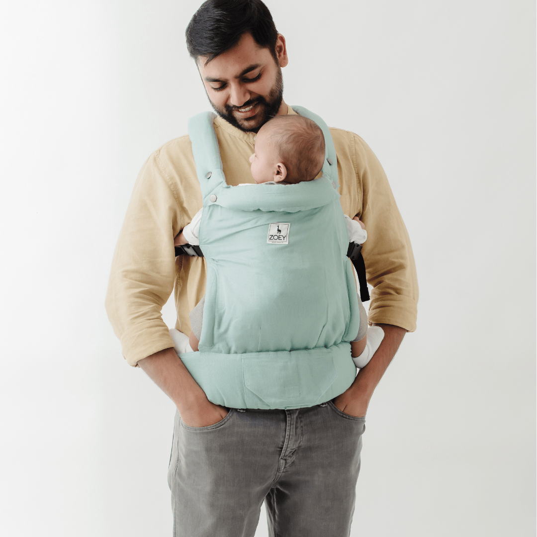 Zoey Baby Carriers Free-To-Grow Baby Carrier (Sage Green Color)