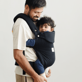 Zoey Baby Carriers Semi Adjustable - Zoey’s Baby Carrier, Made Of Linen Cotton, Safe & Ergonomic, 2 Carry Positions, for 4 Months to 3 Year Old Baby (Black Color)