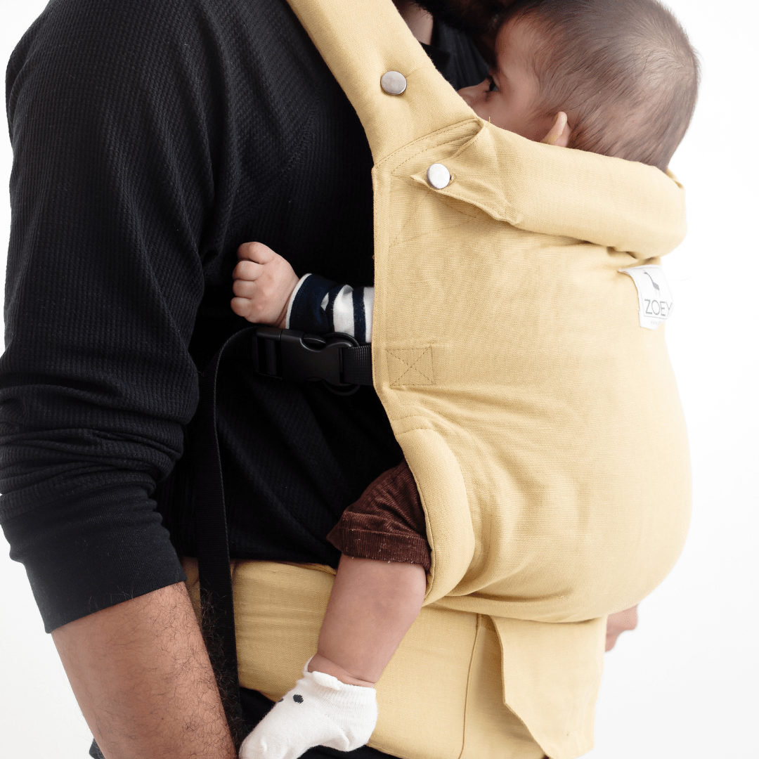 Zoey s Baby Carrier Made Of Bamboo Linen Safe Ergonomic 2 Carry P