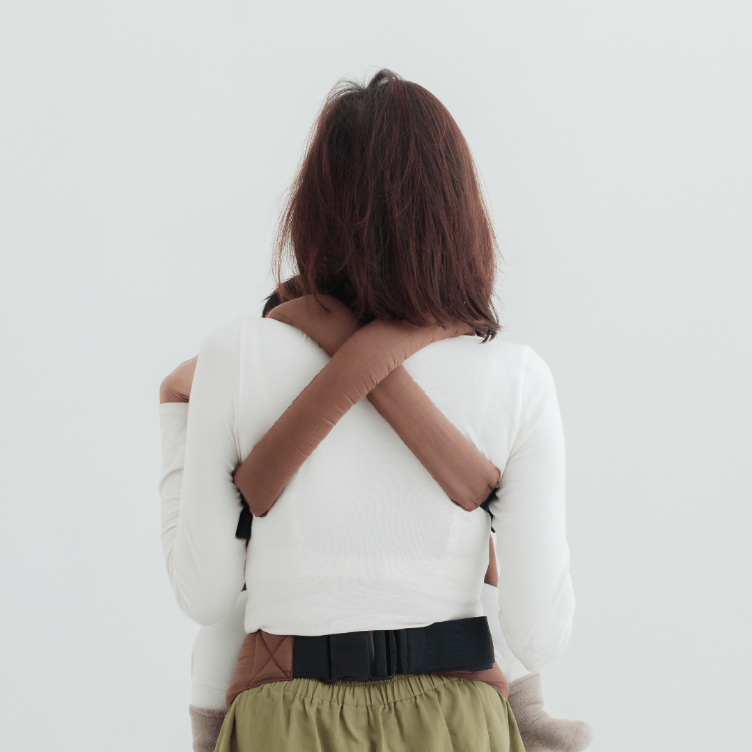 Zoey Baby Carriers Zoey’s Baby Carrier, Made Of Linen Cotton, Safe & Ergonomic, 2 Carry Positions, for 4 Months to 3 Year Old Baby (Brown Color)