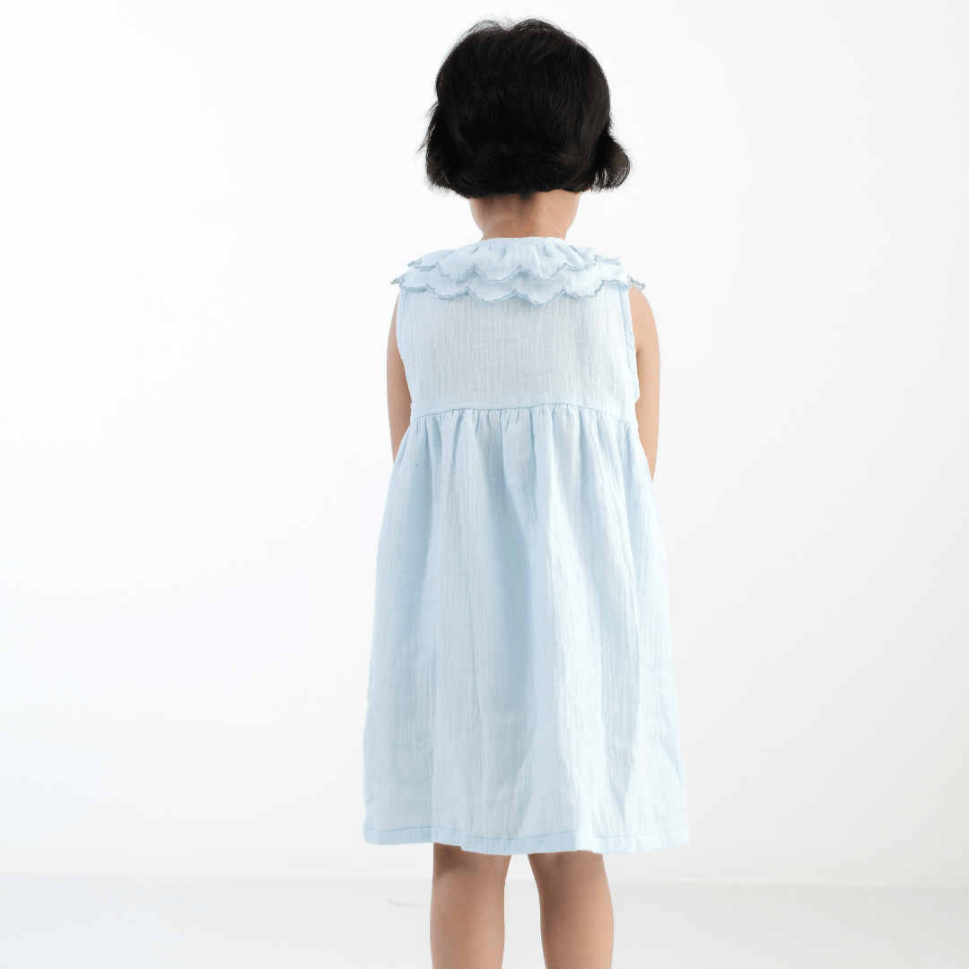 Zoey baby dress Celeste Dress - Soft Cotton Frock for Baby Girls & Toddlers