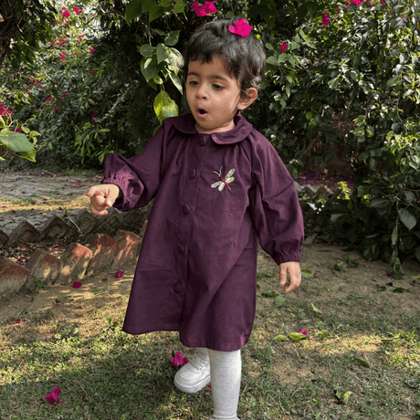 Zoey baby dress Dragonfly Flutter Dress (Premium Corduroy)