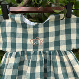 Zoey baby dress Green Checkerboard Joy Dress (Pure Cotton)