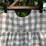 Zoey baby dress Grey Checkerboard Playdate Dress (Pure Cotton)