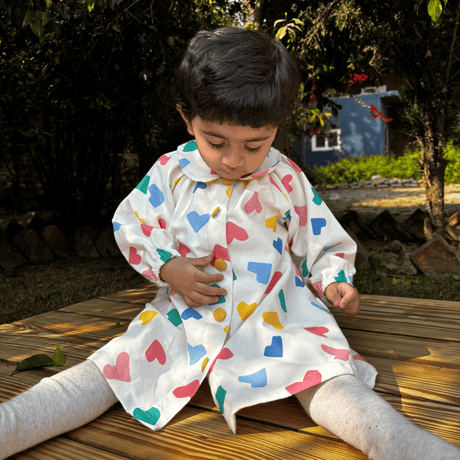 Zoey baby dress Heart Parade Dress (Premium Corduroy)